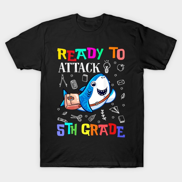 Ready To Attack 5th Grade Youth T-Shirt by Camryndougherty